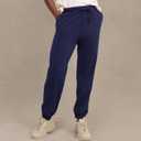 Hanes Womens Essential Jogger Pants, Drawstring Sweatpants for Women, 100% Cotton Jersey, 29" (Blue, XXL)