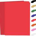 100 Sheets Red Card Stock 8.5 x 11 In, 250GSM 92 Lb Red Cardstock Card Stock Construction Paper, Heavy Weight Printer Paper for Invitations, Stationery Printing, Scrapbooking, Crafts, DIY Cards