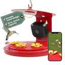 Perky-Pet Smart Bird Feeder with Camera for Hummingbirds - 20 oz Nectar Capacity, Motion Activated 1080p HD, WIi Fi, Camera Feeder Gift Idea