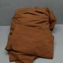 Solid Color Duvet Cover Set, Microfiber Comforter Cover Set with Zipper Closure Corner Ties, Duvet Cover and Pillowcases (No Comforter) (Coffee, Queen (U.S. Standard))