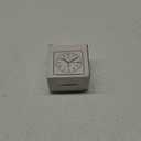 Peakeep Ultra Small, Battery Travel Alarm Clock with Snooze and Light, Silent with No Ticking Analog Quartz (Aquamarine)