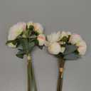 White Artificial Peonies 2 Bouquets Silk Flowers 14Heads Vintage White Fake Flowers Faux Peony Flowers for Flower Arrangements Artificial Centerpiece Home Table Dining Room Decor (Ivory White)