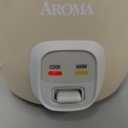 AROMA Mini Rice Cooker, 2-Cup (Uncooked) / 4-Cup (Cooked), Grain Cooker, Soup Maker, Oatmeal Cooker, Auto Keep Warm, 1 Qt, Milk Tea color