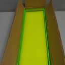 HappyDino Floating Shelves for Wall Acrylic Wall Shelves for Bedroom Bathroom Living Room Kitchen 16.5X5.5'', Pack of 2, Neon Green