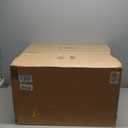 Industrial Floor Lamp with Glass Shade - Black, LED Bulbs, Foot Pedal Switch, Easy Assembly Clear 
Black