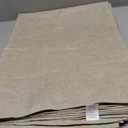 HomeJoy Rectangle Table Cloth Linen Farmhouse Stainproof Waterproof Washable Polyester Oblong Rectangular Fabric Table Cover for Kitchen Dining Dinner(Flaxen/60x104 Inch)