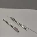 Replacement Straws Compatible With Brmate Era 40 oz Tumbler, Include 2pcs Tumbler Straw Cover Cap and 2pcs Reusable Straw with 2 Cleaning BrushBrown