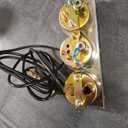 JDMSPEED 2 inch Triple Gauge Set - Oil Pressure, Water Temp, Volt Meter (Oil: 0-100 PSI, Water: 100-280F, Volt: 8-16V) - Fits GM, Ford, Mopar & More