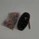 SPACEKEEPER Backflow Incense Holder Ceramic Incense Burner Waterfall, Aromatherapy Ornament Home Decor with 120 Backflow Incense Cones & 30 Incense Stick, Jet Black (Jet Black)