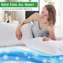 Gogreen Bamboo Rayon Waterproof Pillow Protector, Breathable Pillow Cover, Cooling Pillow Case Protector with Zipper, Super Soft Pillow Case Cover with Zipper (2 Packs, Queen 20"x30", White)