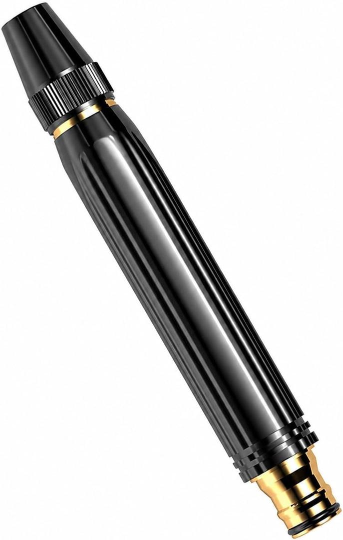 High Pressure Power Washer Nozzle with Metal Connector Set, Garden Hose Sprayer for Car Washing and Outdoor Cleaning, Sturdy Watering and Pressure Cleaning, Compatible with 1/2" Inner Diameter Hoses