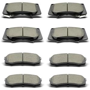 Front Rear Ceramic Brake Pads Fit For 2010-2023 Lexus GX460, For 2003-2009 Lexus GX470, For 2003-2023 Toyota 4Runner, For 2007-2014 Toyota FJ Cruiser, For 2001-2007 Toyota Sequoia