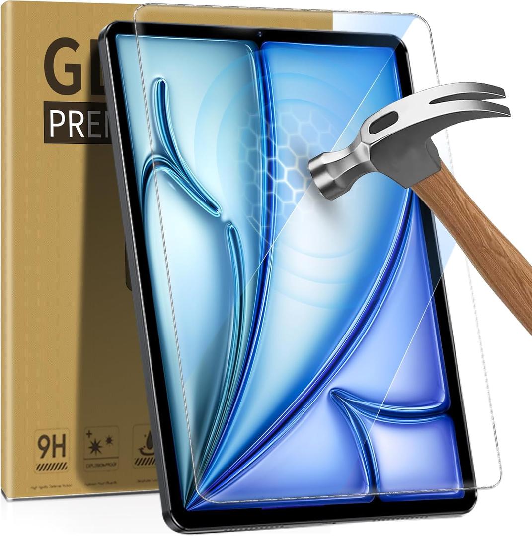 ZenRich [2 Pack Anti Blue Light Tempered Glass Screen Protector for iPad Air 11 inch (M3 2025/ M2 2024)  HD Clarity, Eye Protection, Scratch Resistant, Easy Install