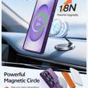 FNTCASE for Samsung Galaxy S25 Ultra Case, Compatible with Magsafe Purple | Screen Protector, Full Camera Protection, Translucent Matte, 14FT Military Grade Drop Proof, Protective Phone Cover