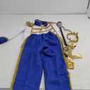 ODASDO Boy Prince Charming Costume Halloween King Cosplay Knight Dress Up Medieval Royal Prince Outfit for Birthday Christmas (8-10 Years, Royal Blue Scepter Set)