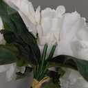 Artificial Hydrangea Flowers with Vase Realistic Faux Peonies, White Hydrangea for Living Room, Dining Table, Office, Wedding, Banquet & Home Decoration
