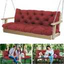 MVRFN 5" Thick Outdoor Porch Swing Cushions 60" Waterproof 3 Seater