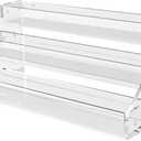 12" Acrylic Riser, Acrylic Shelves - 3-Tier Clear Perfume Organizer,Sturdy and Stable Acrylic Organizer for Display Decorative,Skincare Organizers for Countertop, Tabletop, Collectibles, Nail Polish
