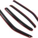 TuningPros in-Channel Window Vent Visors Rain Guards Compatible with Dodge Charger 2006-2010 | Side Window Wind Deflectors Rain Shields | Black Tinted, 4 Pcs Set, BGWV-109