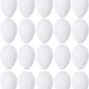 Double Couple 20 PCS White Plastic Eggs for Hunts, Basket Fillers, Gift, Compatible with Egg Decoration Spinner Machine