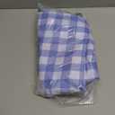 Romanstile Rectangle Vinyl Tablecloth, 100% Waterproof Buffalo Gingham Plastic Table Cloth, Heavy Duty Wipeable Checkered Table Covers for Outdoor, Camping, Picnic, Patio - 54 x 78, Light Blue