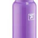 Fanhaw Daylite Series 24 oz Stainless Steel Insulated Water Bottle with Silicone Spout Lid, Double-Wall Vacuum Leakproof Metal Bottle, Anniversary Birthday Gift for Kids, Women & Men (Lilac)