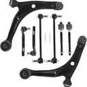 KUIPERAUTO 8PCS Front Suspension kit Lower Control Arm and Ball Joints Compatible with 2001-2006 Acura MDX Compatible with 2003-2008 Honda Pilot