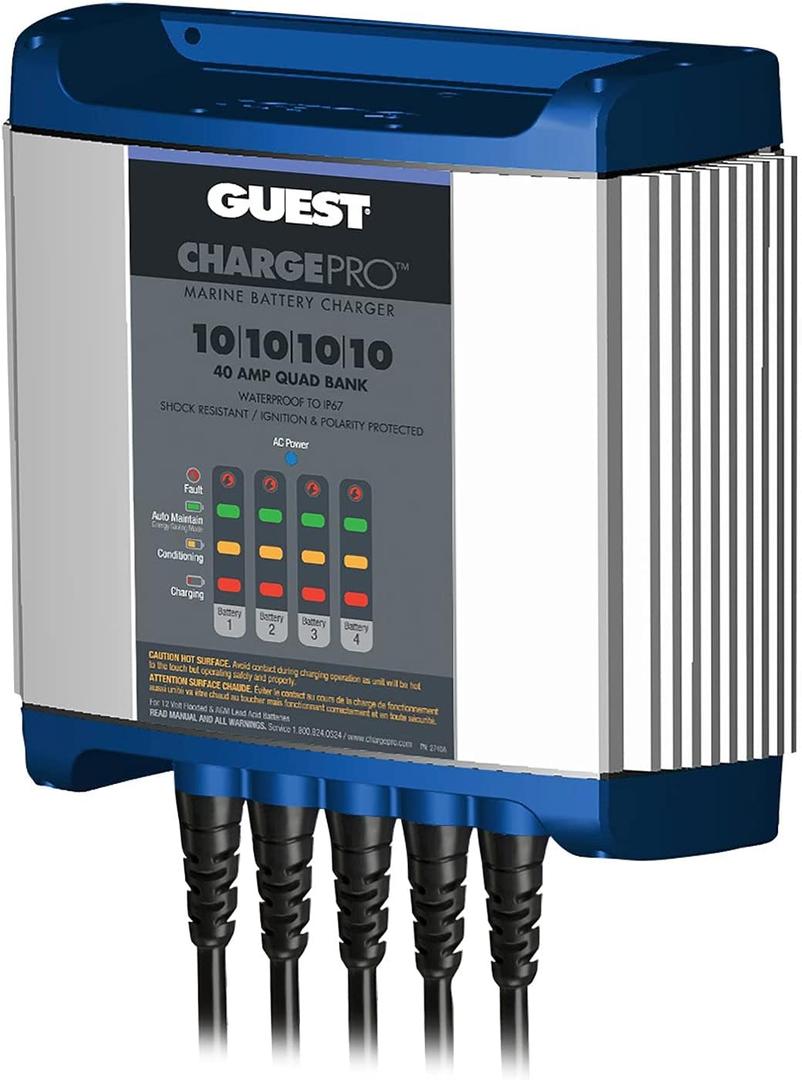 Guest 2740A Guest On-Board Battery Charger 40A / 12V; 4 Bank; 120V Input