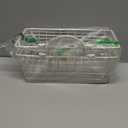 DII Farmhouse Vintage Decor, Wire Wall Basket, Small, Antique White, 2 Piece