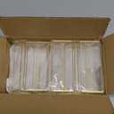 Floroom 6 Pack 5x7 Inch Clear Acrylic Sign Holders, Double-Sided Gold Display Stand Picture Frames for Table Numbers, Menus, Flyers, Weddings, and Offices