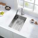 12 Inch Bar Sink Undermount-Hovheir 12x16 Small Kitchen Sinks Undermount Rv Sink 16 Gauge Stainless Steel Single Bowl Wet Bar Sinks Outdoor Basin with Bottom Grid, 12"x16"x10"