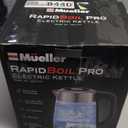 Mueller Rapid Boil Electric Tea Kettle 1.8L – Borosilicate Glass & Stainless Steel – BPA-Free Hot Water Boiler, LED Light, Auto Shut-Off, Boil Dry Protection Fast Water Heater – Kitchen Appliances