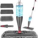 Spray Mop for Floor Cleaning with 3pcs Washable Pads - Wet Dry Microfiber Mop with 800 ml Refillable Bottle for Kitchen Wood Floor Hardwood Laminate Ceramic Tiles Floors Dust Cleaning