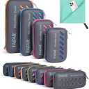 BAGAIL Camping Towel with EVA Case, Compact & Ultra Soft Microfiber Travel Towel - Super Absorbent & Lightweight Quick Dry Towels for Sports, Beach, Gym, Backpacking, Hiking and Yoga