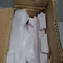 ShellKingdom Toilet Paper Holder Stand, Bathroom Storage Cabinet with Doors and Shelves, Slim Storage Cabinet for Bathroom Small Spaces Corner Shelf Organizer  White