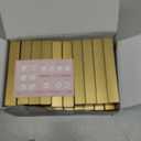 UNIQOOO 20 Pack 4" Gold Birch Wood Stands for Wedding Acrylic Sign, Wood Table Number Holders for 1/8 Thick Acrylic Sheets | Wedding Display Stand, Card Holder for Bar Menu, Retail Sign, Party