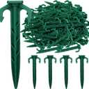 50/100/200/1000 Ct. Biodegradable Stakes, Sod Staples Tent Stake, Heavy Duty Garden Stakes Landscape Stake for Membrane, Netting, Turf, Landscaping and Gardening (50 PCS)