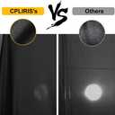 CPLIRIS 10x12ft Black Backdrop for Photography, Large Seamless Polyester Fabric Pure Black Photo Backdrop Curtain for Portrait Photoshoot Party Video
