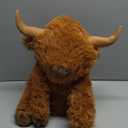 5lbs Highland Cow Weighted Stuffed Animals, 16in Tall Big Highland Cow Plush Toy, Soft Adorable Stuffed Animal for Kids and Adults Highland Cattle Gift Plushie Decor