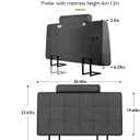 Twin Headboard with 1 Headrest, Memory Foam Upholstered Headboard