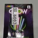 JOYIN 100 Pcs 8" Glow sticks Bulk Party Favors Pack, Neon Glow in the Dark Party Supplies, Light Up Necklaces and Bracelets with Connectors, Easter, Football, Birthday Decorations