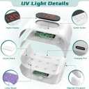 Akisey UV Light for Resin, Two-Sided UV Resin Light with Adjustable Time Setting(2m, 3m, 5m), 36W Fast Curing Lamp for Molds DIY Craft Decor Jewelry Making
