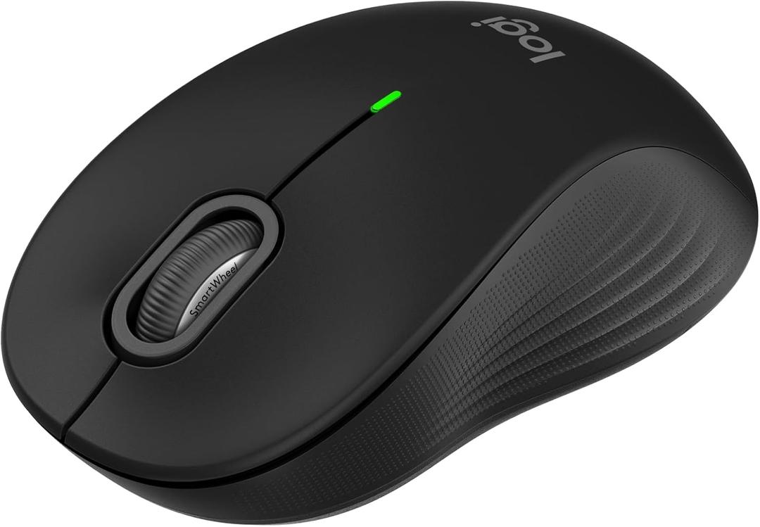 Logitech Signature M550 Wireless Mouse - for Small to Medium Sized Hands, 2-Year Battery, Silent Clicks, Bluetooth, Multi-Device Compatibility - Black