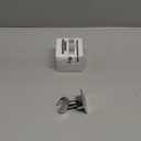 YDmeet Shower Head Holder, Adjustable Handheld Brass Shower Head Bracket, Wall Mount Holder, Drill Free Glue Installation (Polished Chrome)