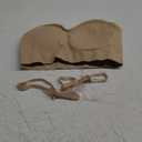 Push Up Strapless Bras for Women Supportive Bandeau Bra Non Slip Wireless No Underwire Padded Tube Bra Small