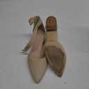 DREAM PAIRS ANNEE Pointed Toe Low Chunky Heels Pump Shoes, Size 9