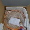 18" Basketball Rim Replacement, Wall Door Mounted Basketball Rim, Double Spring Solid Basketball Rim Replacement with Net Fits In-Ground & Wall-Mounted Basketball Hoops, Indoor/Outdoor