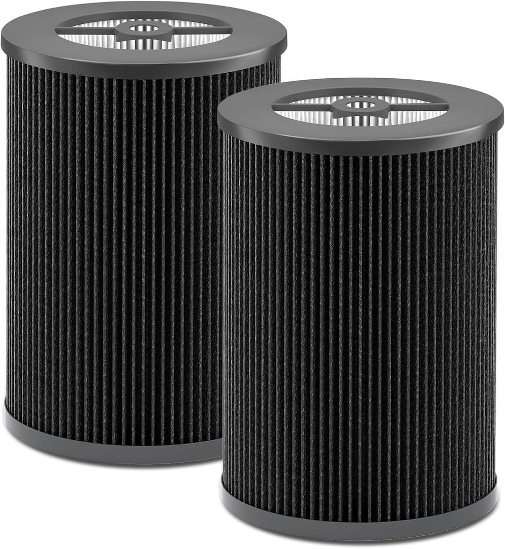 2 Pack Air Pro PECO-HEPA Filters Replacement Compatible with Molekule Tri-Power Air Pro Air Purifiers, 3 in 1 Efficient Filtration System with Activated Carbon