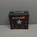 Christmas Tree Topper Lighted with 6 Patterns Projector, Christmas Tree Star Topper Built-in 3D Glitter LED Rotating Lights, Silver Tree Topper Christmas Decoration for Xmas Party Holiday