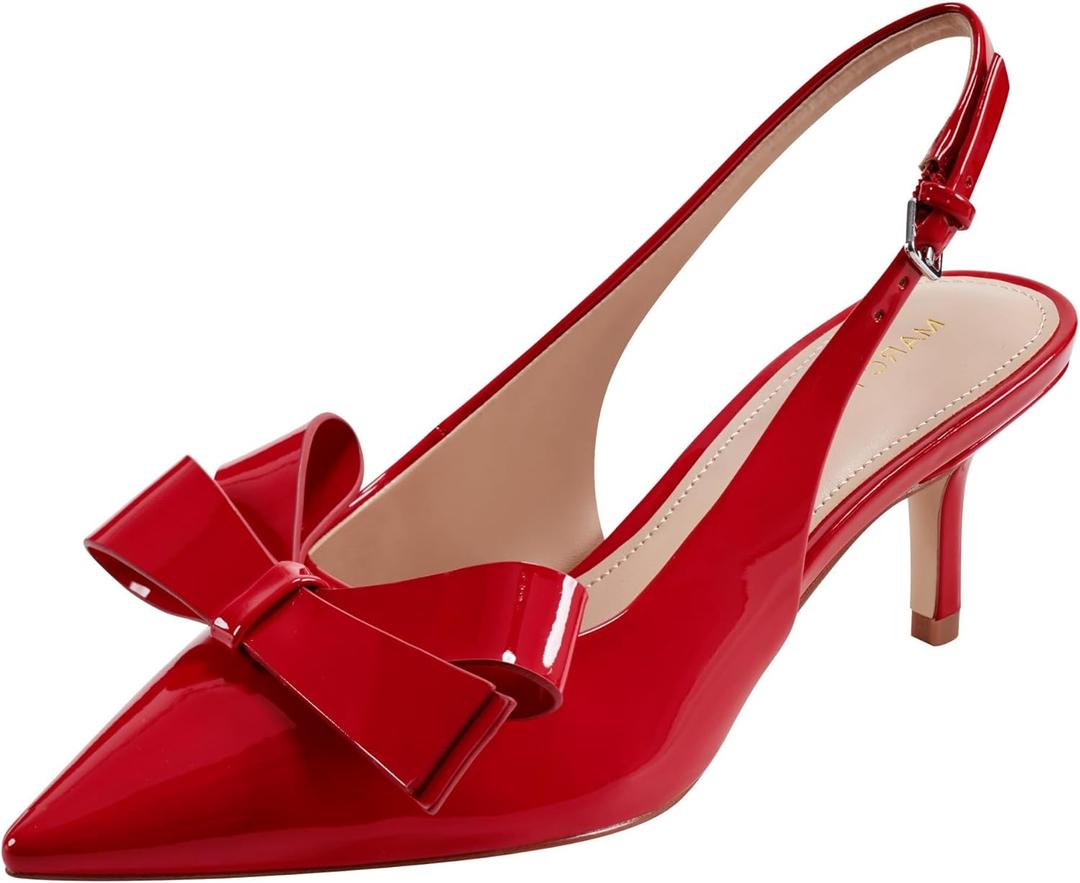 Marc Fisher Women's Allon Pump (8, Red Patent 610)